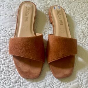 Jason Wu Women's Brown Suede Slide Sandals